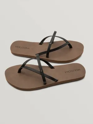 All Night Long II Sandals - Black