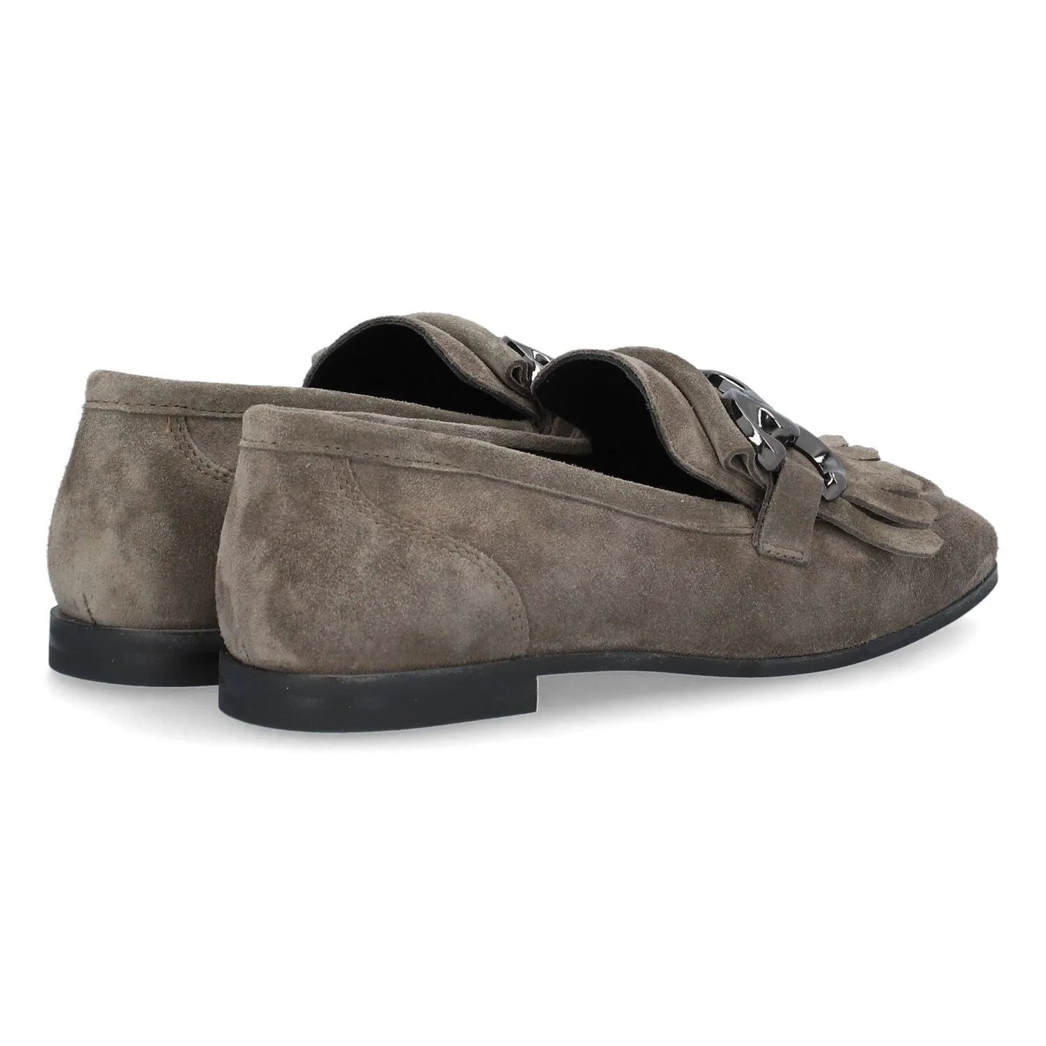 Alpe Tassel Loafers Grey Suede