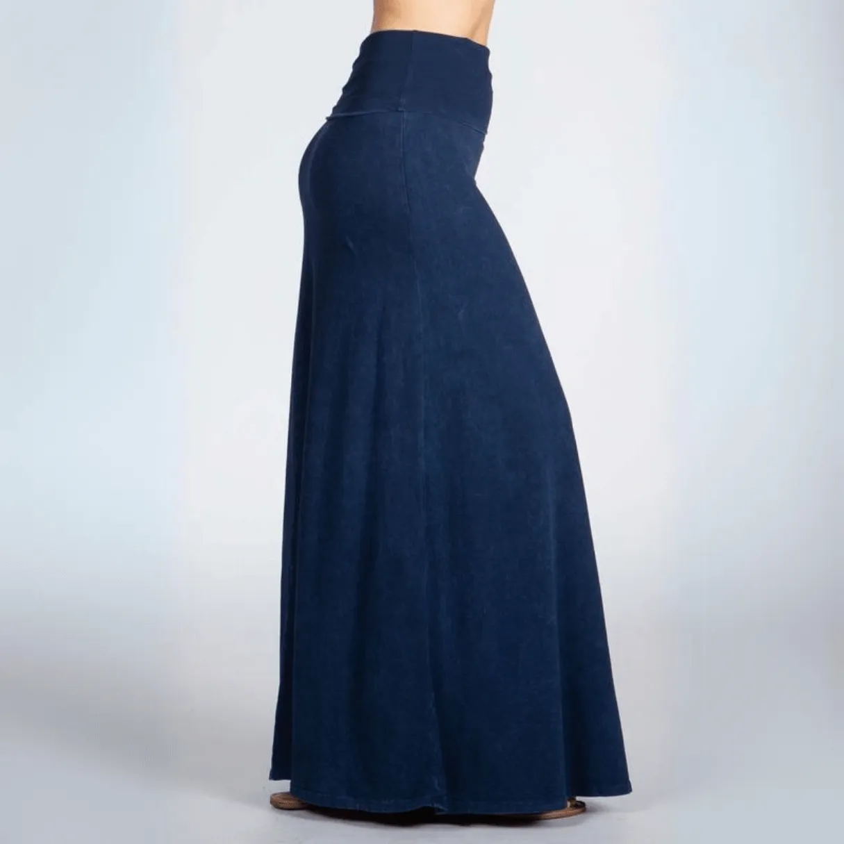 American Cotton Maxi Skirt Made in USA