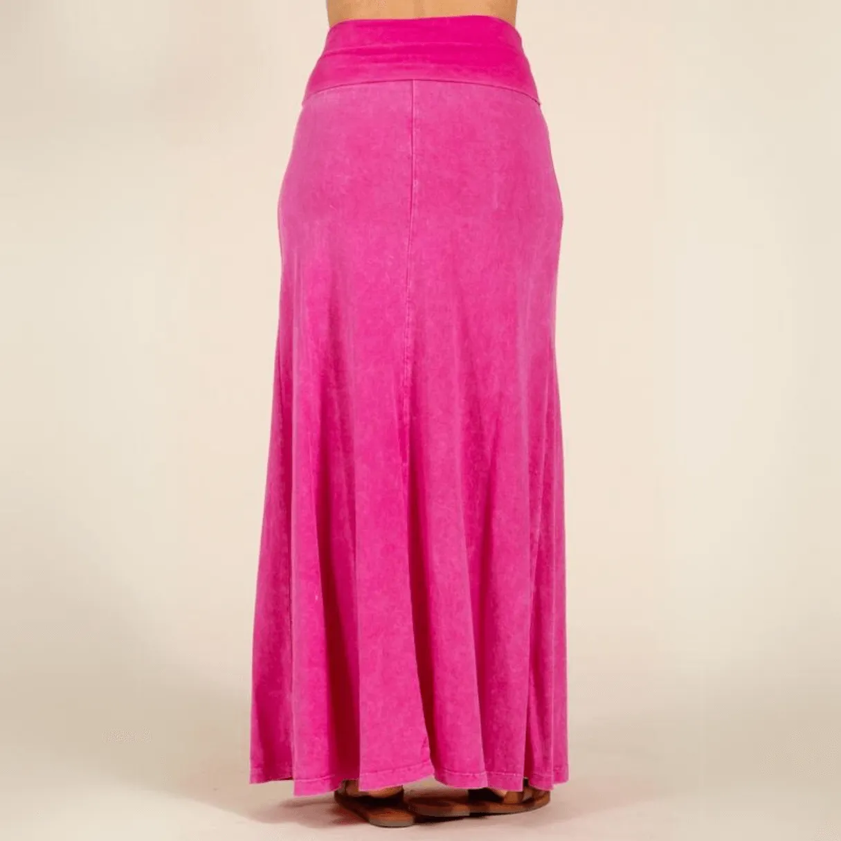 American Cotton Maxi Skirt Made in USA