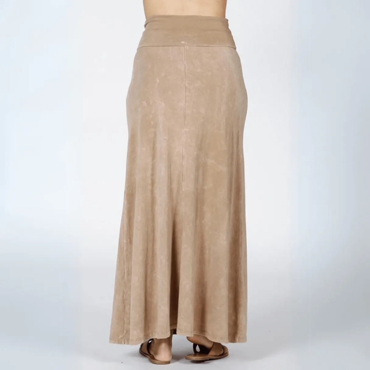 American Cotton Maxi Skirt Made in USA