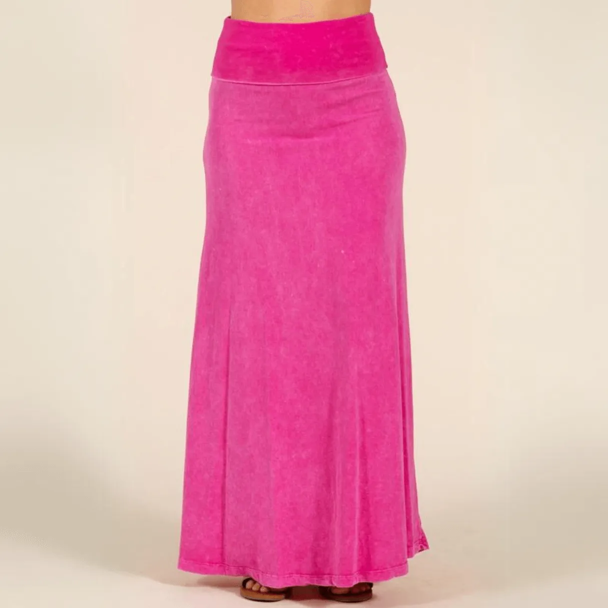 American Cotton Maxi Skirt Made in USA