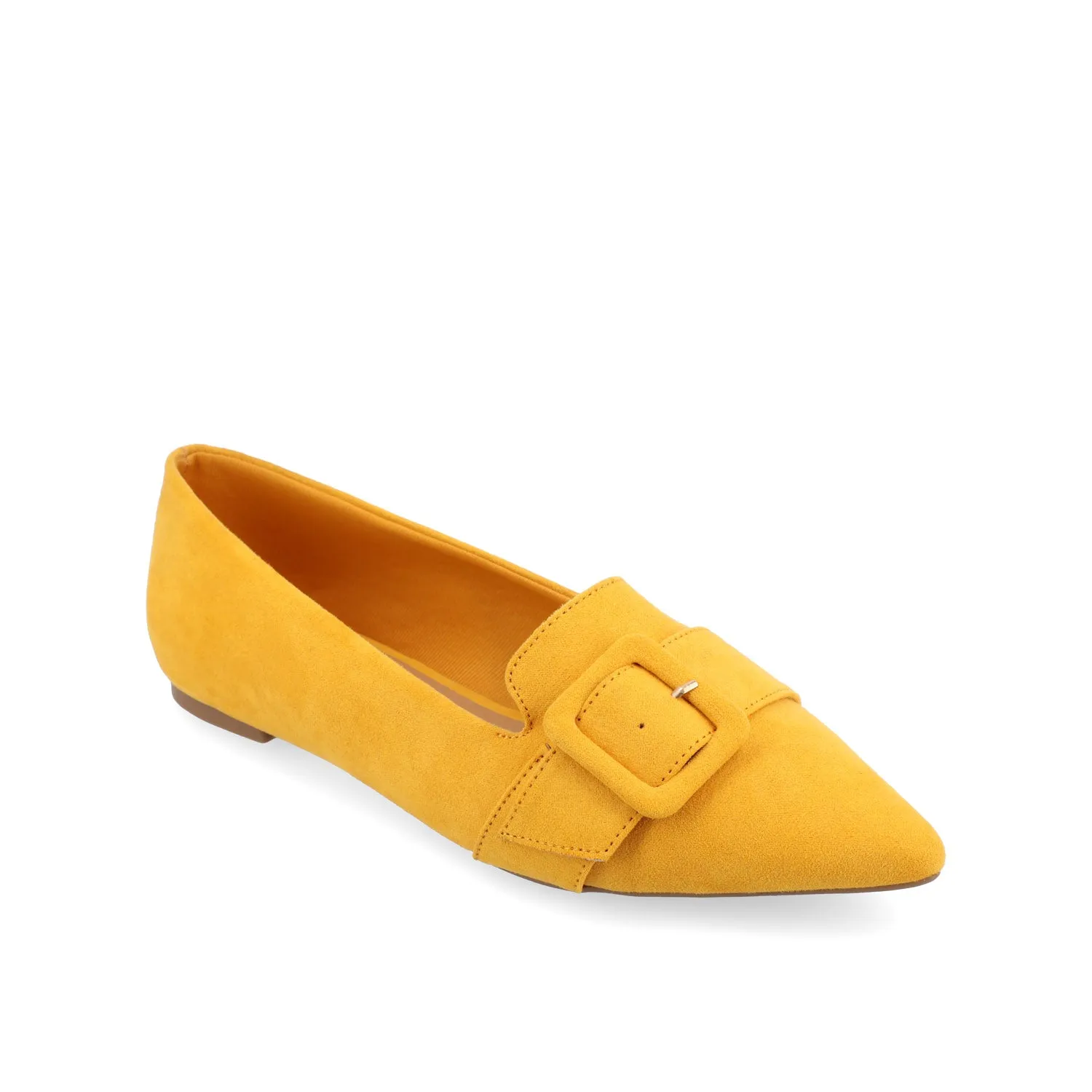 AUDREY LOAFER FLATS IN FAUX SUEDE