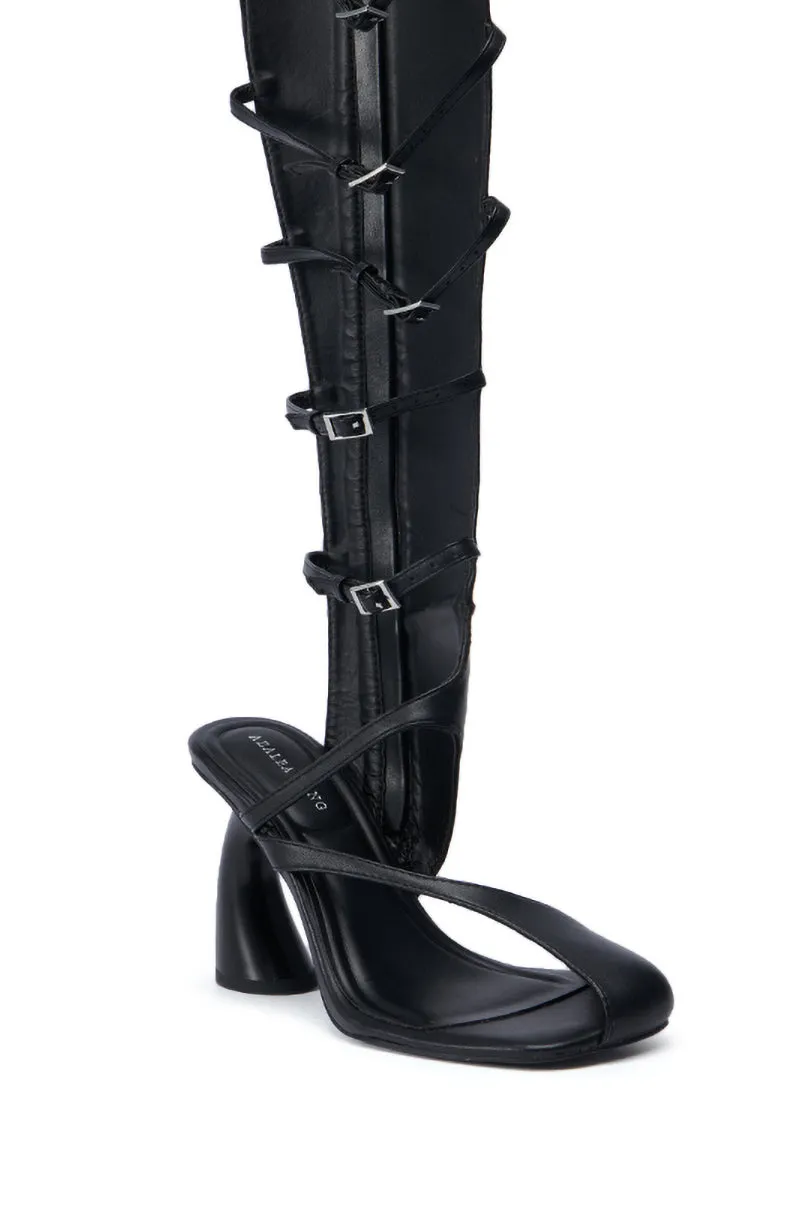 AZALEA WANG ANDRIUS BLACK GLADIATOR SANDAL