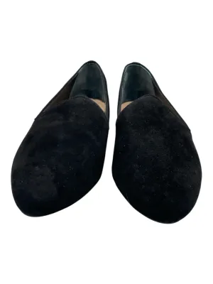 Birdies Shoe Size 9.5 Black Suede Almond Toe Slip On Flats