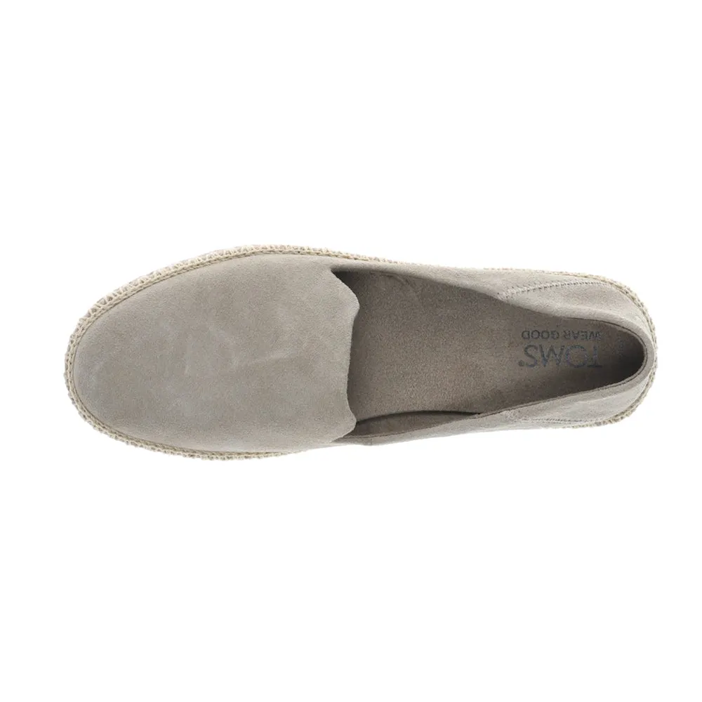 Carolina Suede Slip On Espadrille Flats