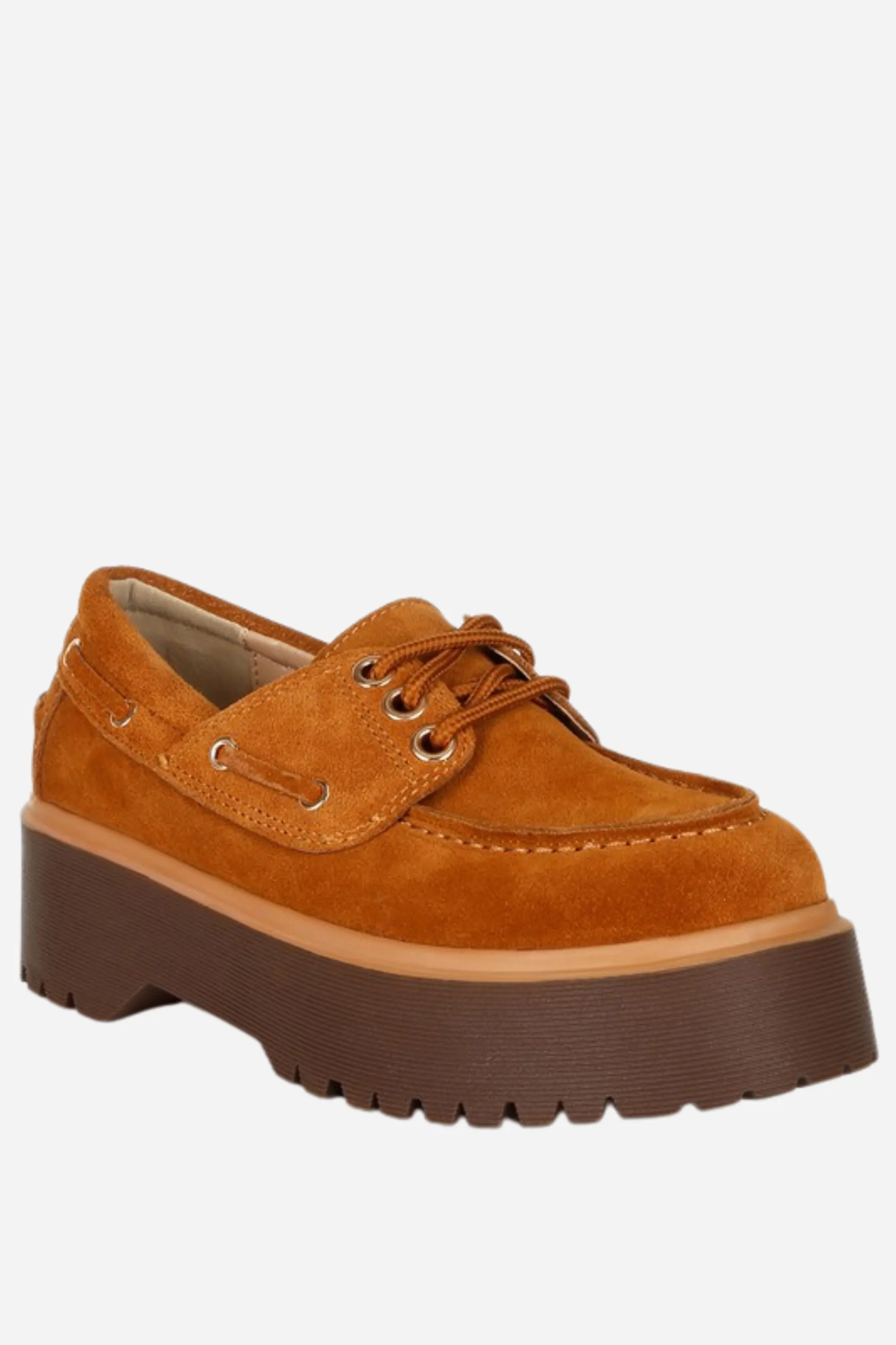 Chunky Suede Oxford Loafers