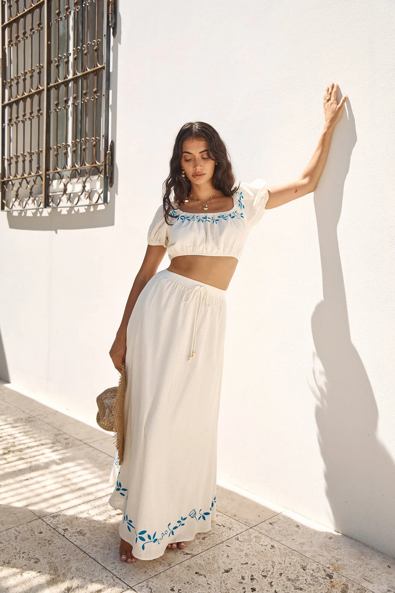 Ciao Bella Maxi Skirt Beige