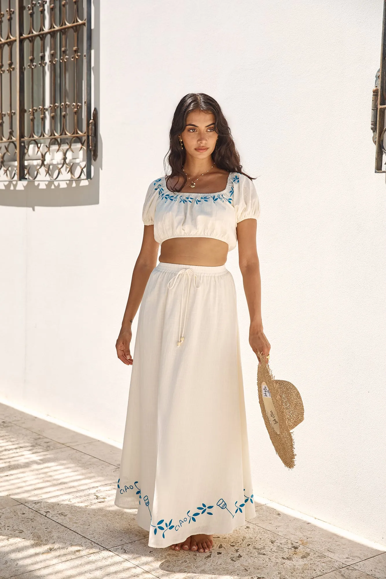 Ciao Bella Maxi Skirt Beige