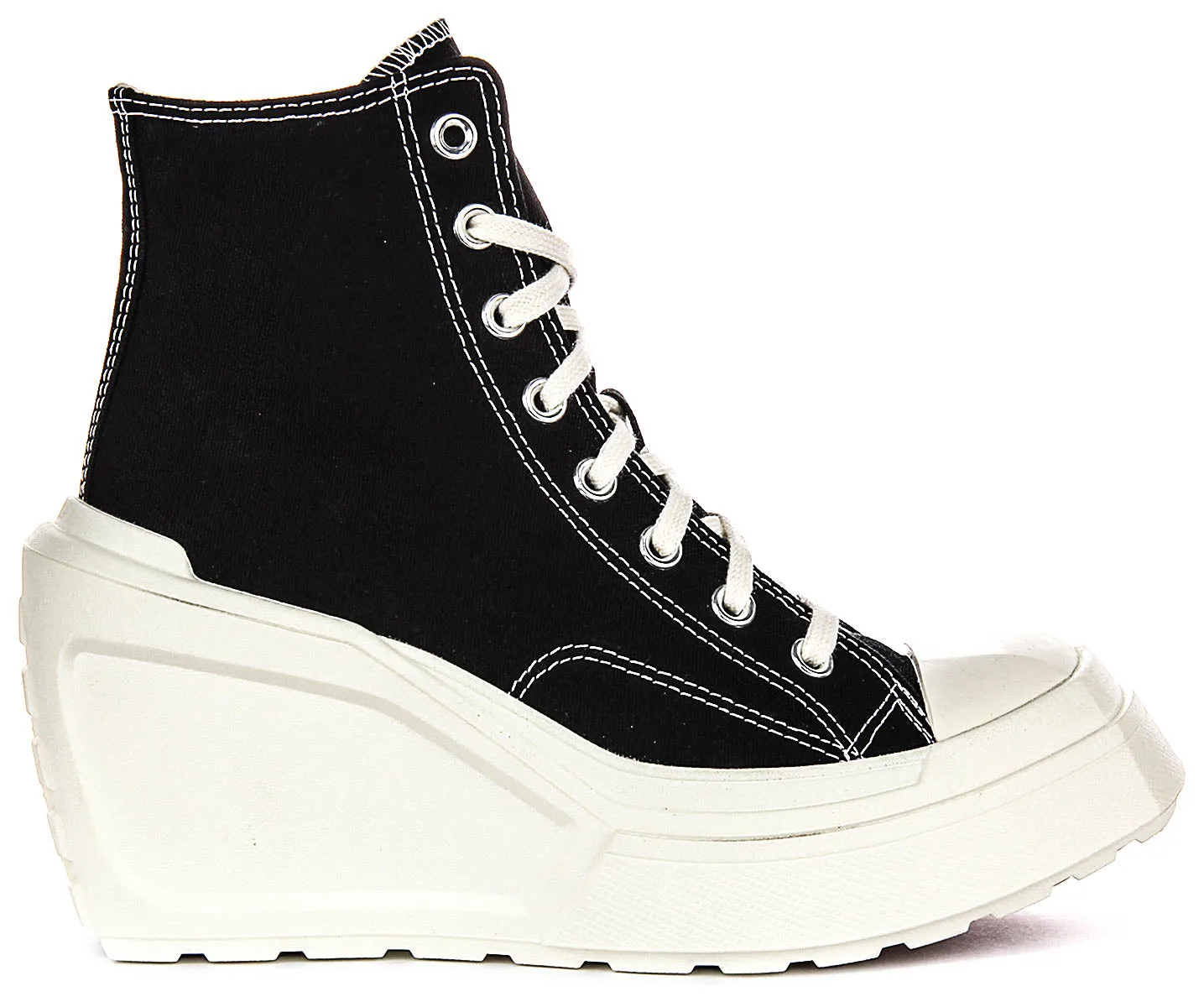 Converse A06478C De Luxe Wedge In Black White For Women