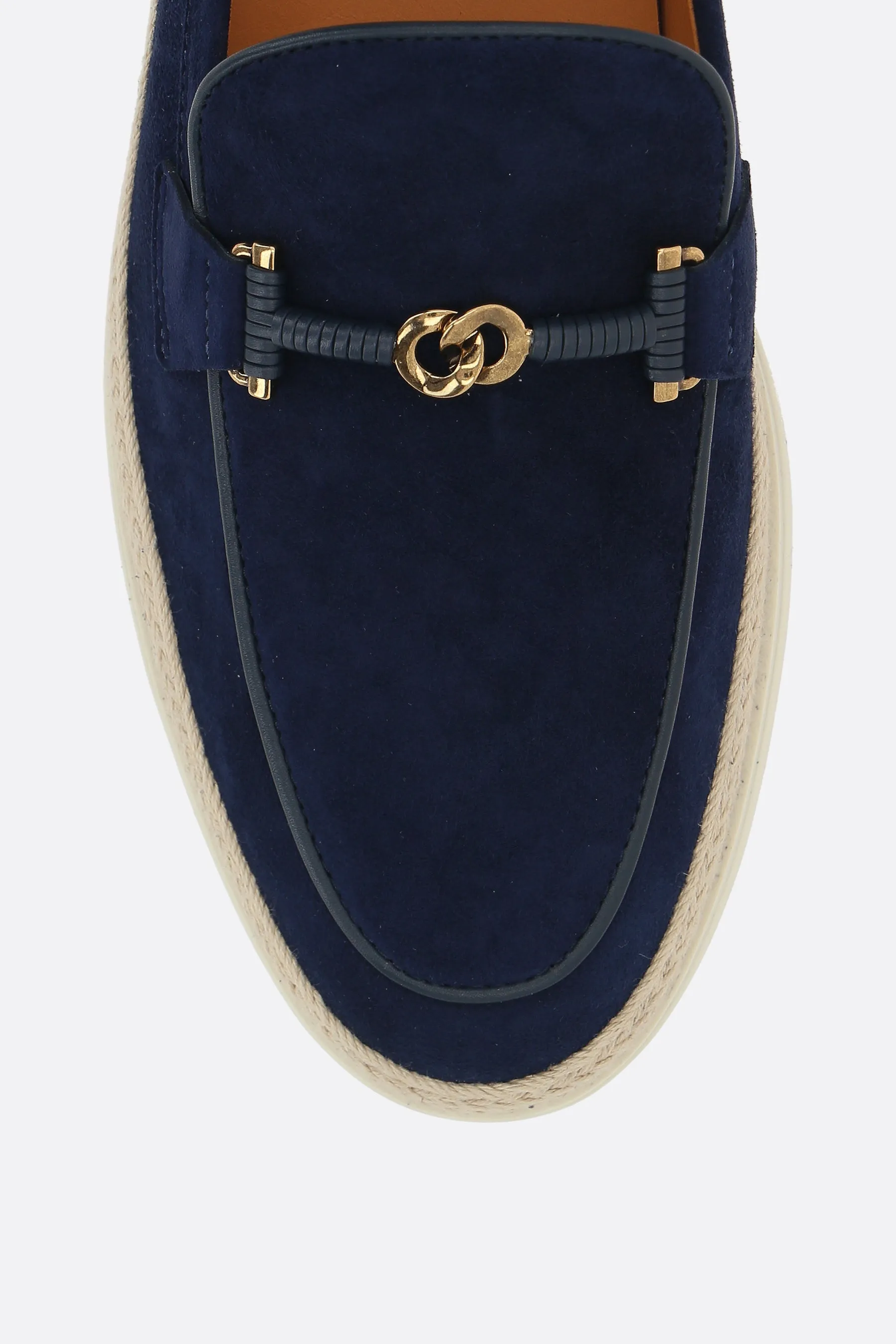 Double T Suede Loafers