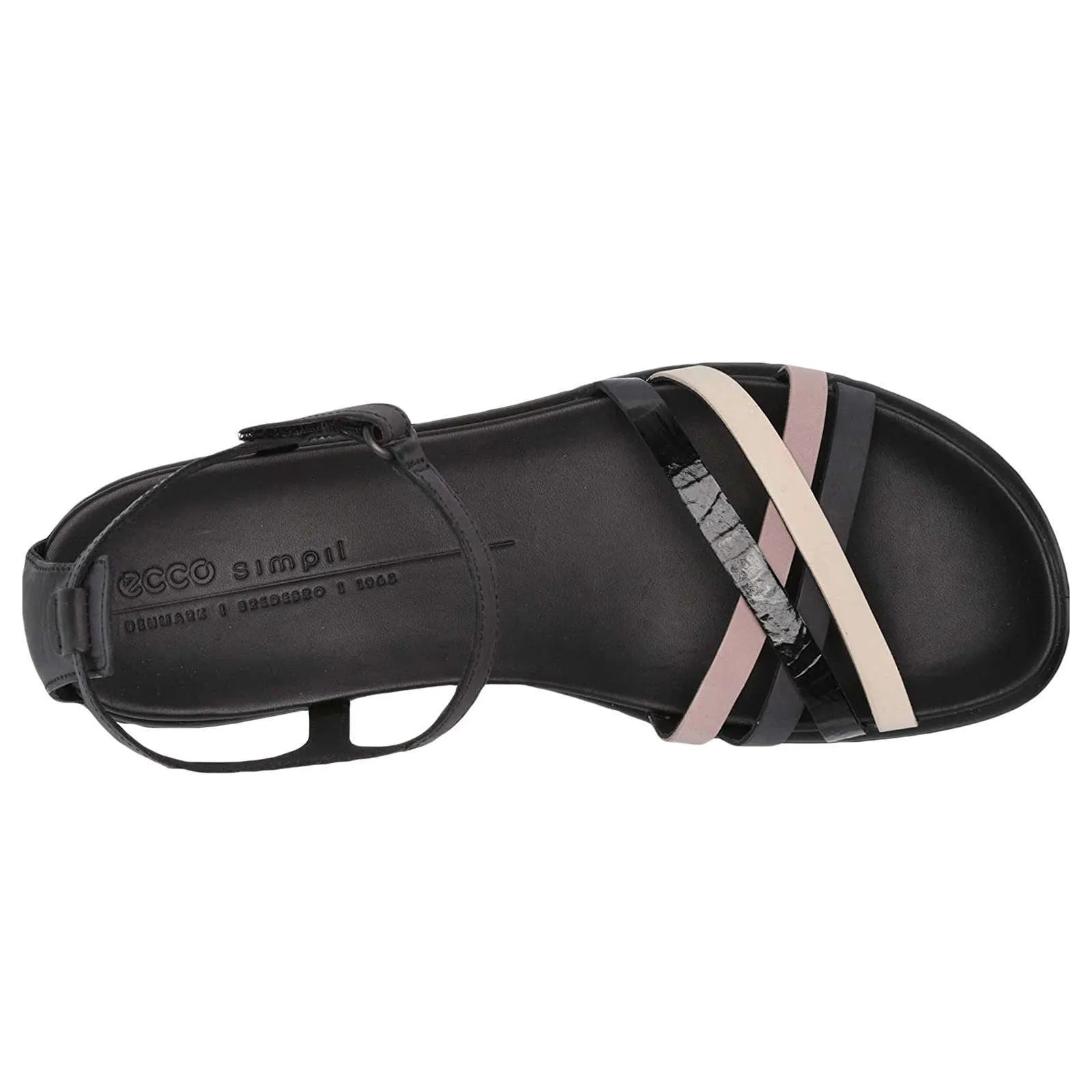 Ecco Simpil Leather Women's Strappy Flat Sandals