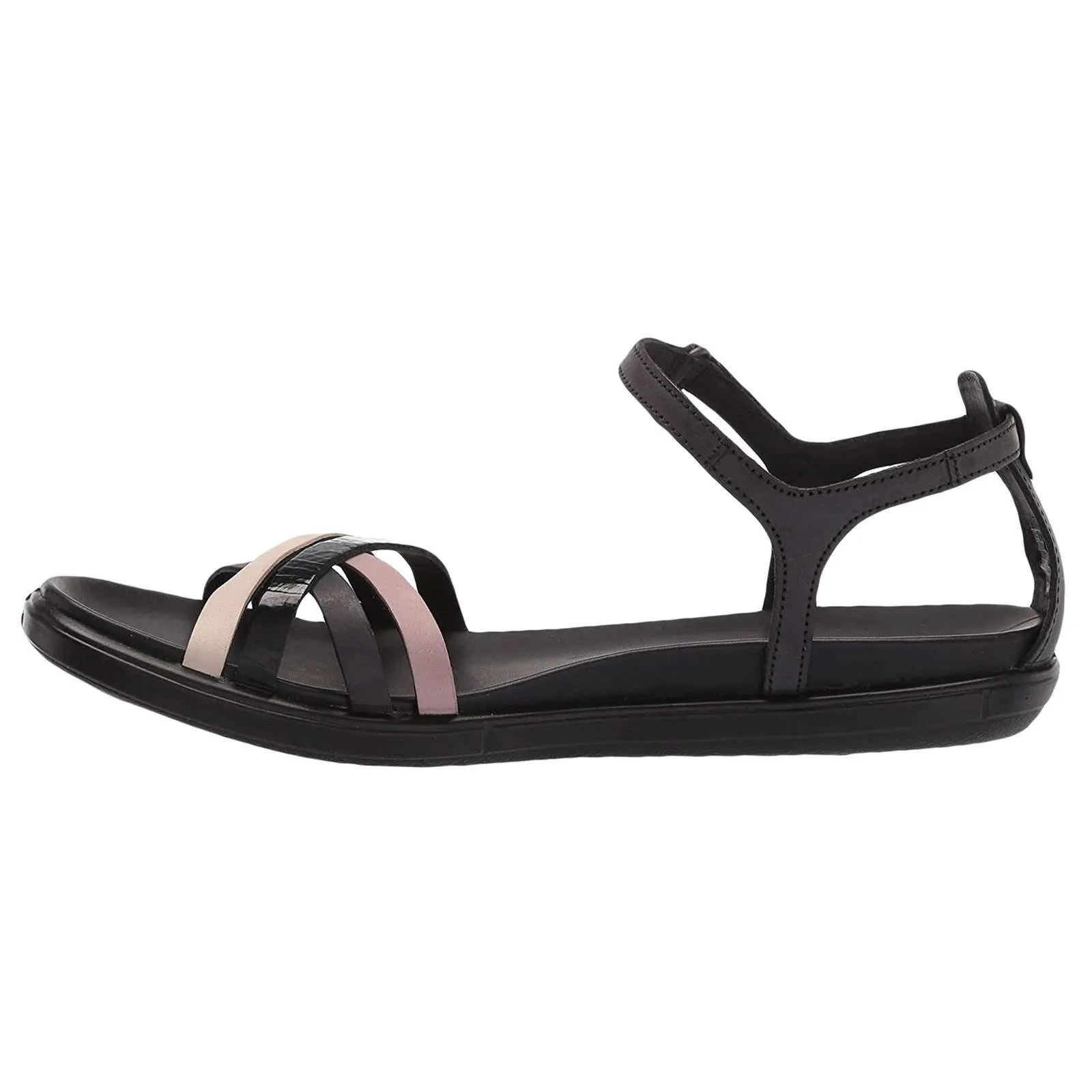 Ecco Simpil Leather Women's Strappy Flat Sandals