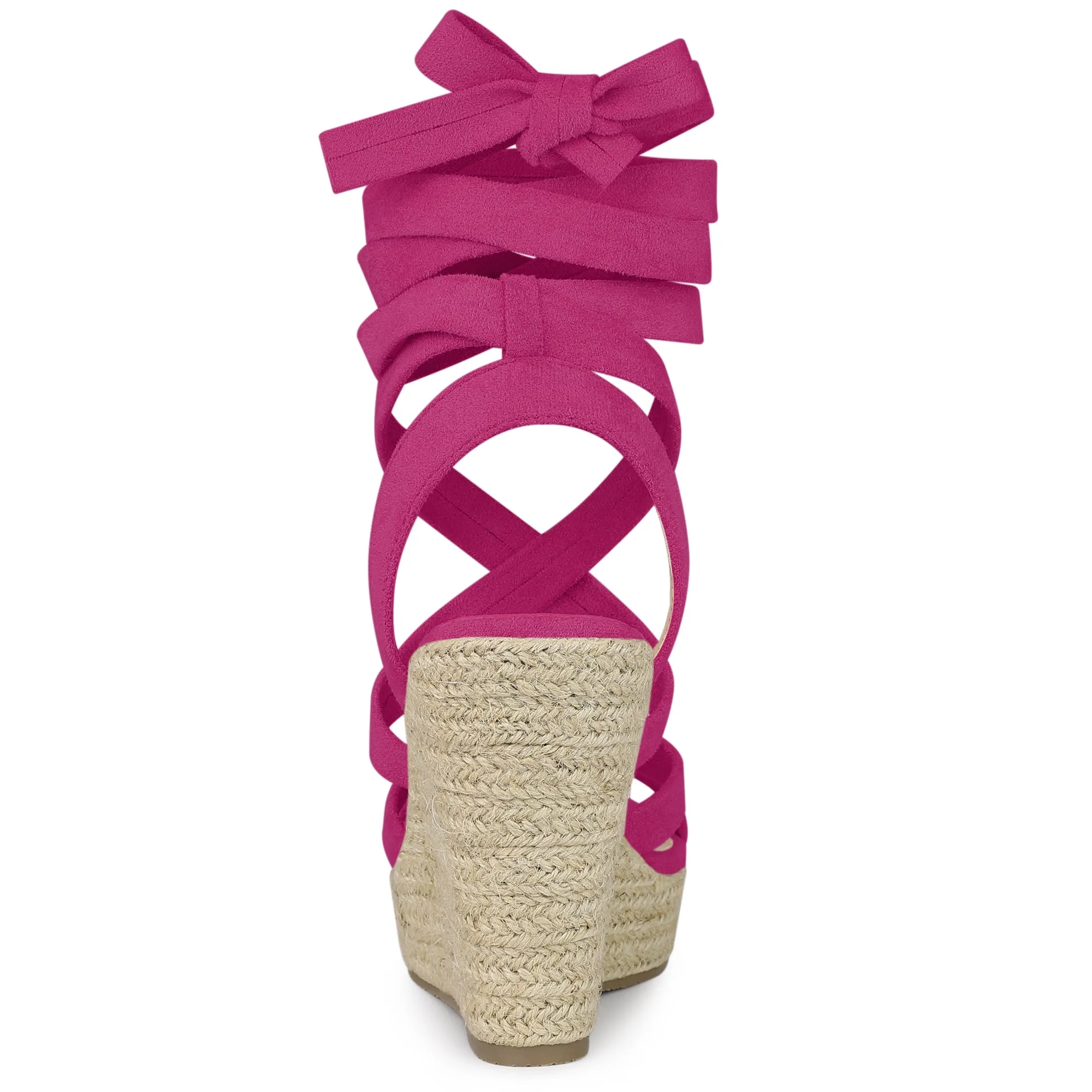 Espadrilles Platform Heel Lace Up Wedge Sandals