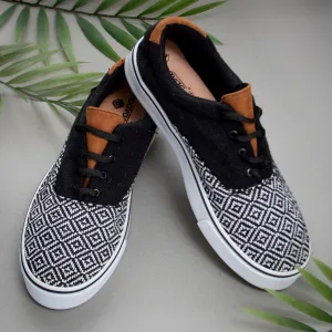 Geometric Pedal Loom Slip-On Sneakers