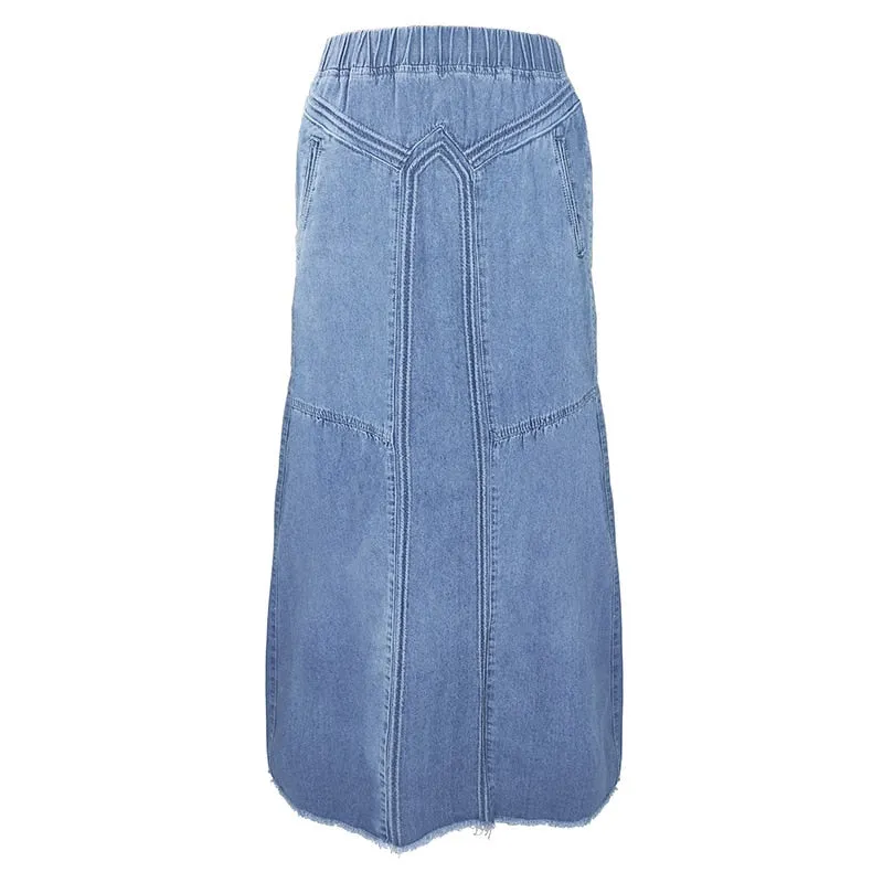 Helena Bohemian Maxi Denim Skirts - 3 Colors