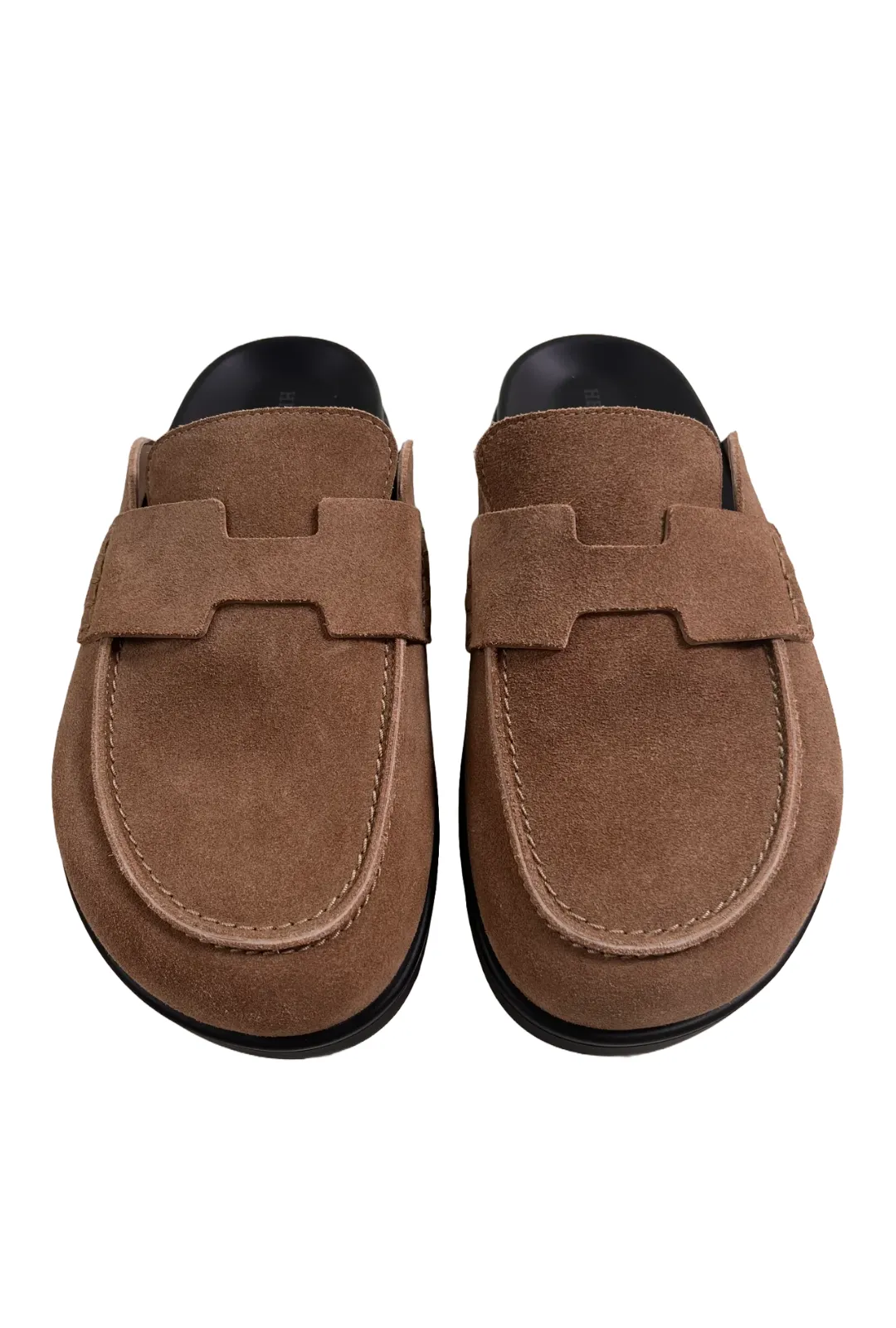 Hermès Brown Suede Go Mules