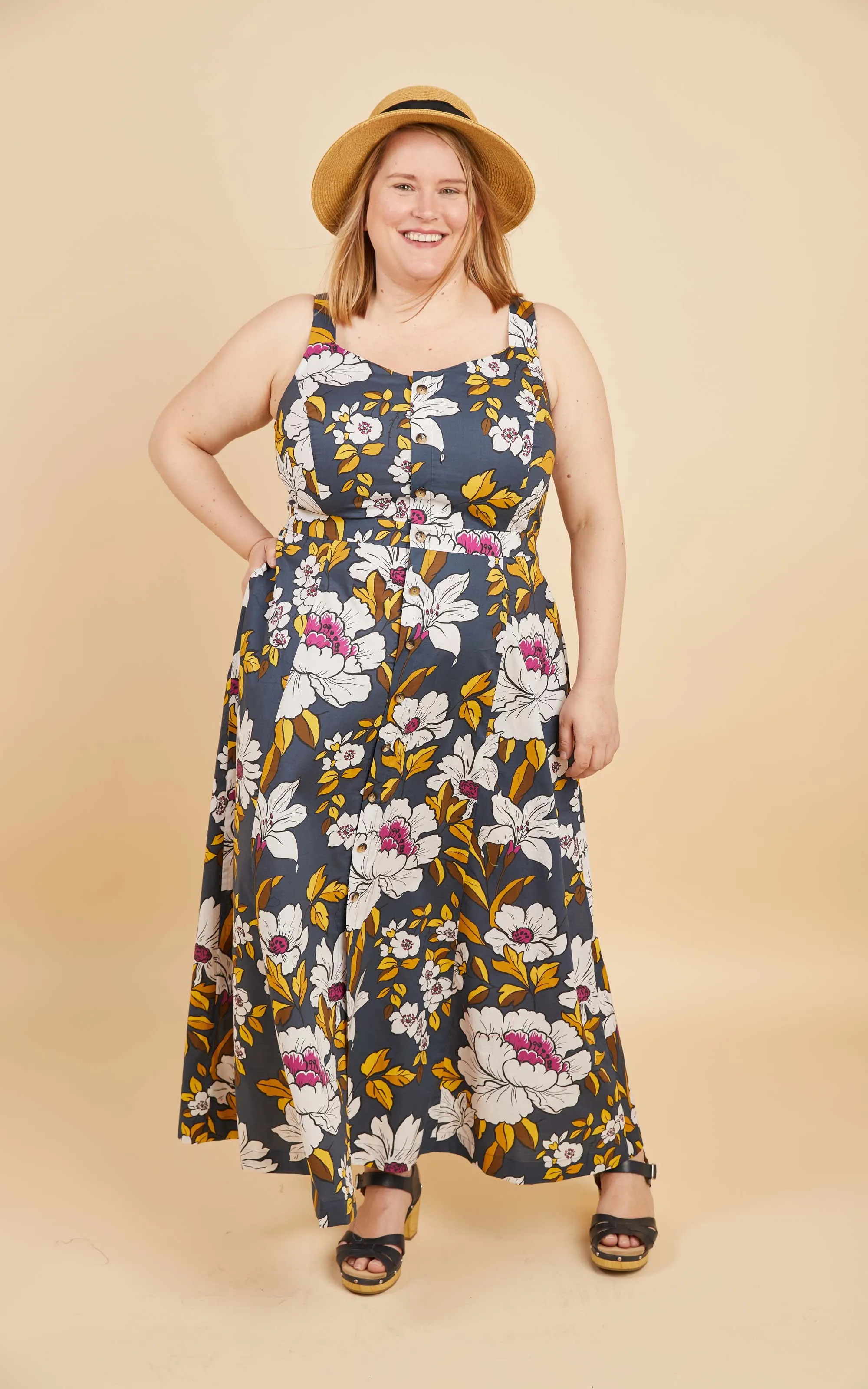 Holyoke Maxi Dress & Skirt 12-32 printed pattern: Wholesale