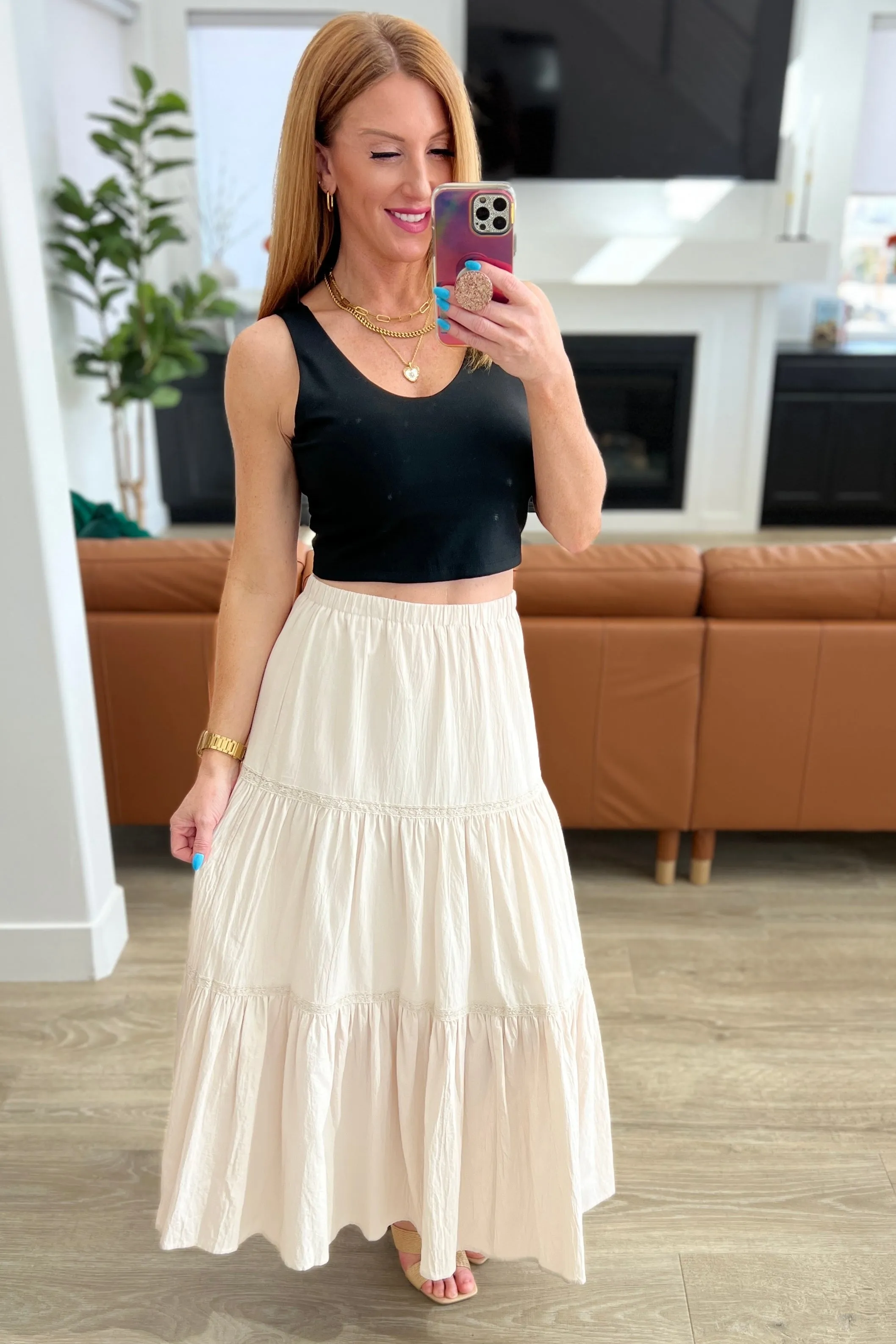 Let It Begin Tiered Maxi Skirt