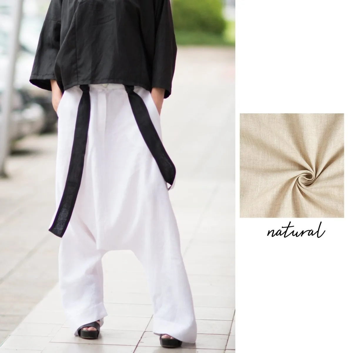 Linen Harem Pants JOANNA