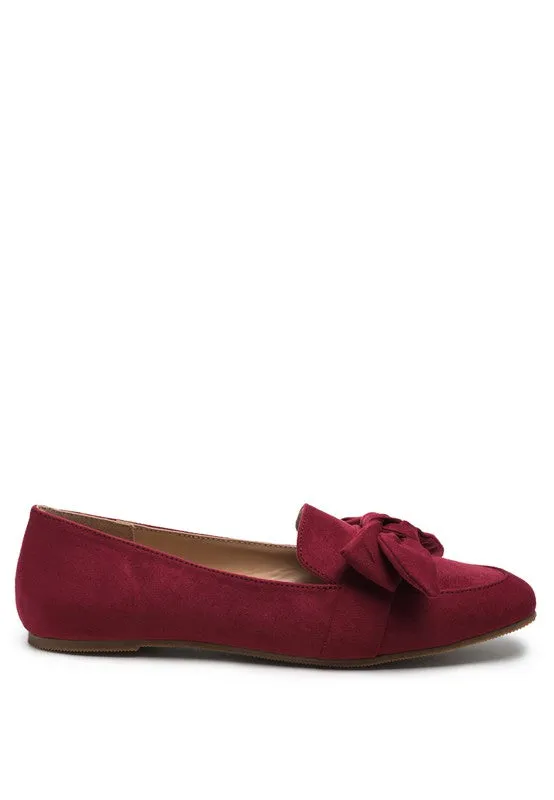 LONDON RAG CASUAL WALKING BOW LOAFERS