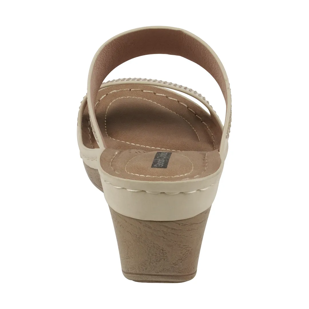 Madore Tan Wedge Sandals