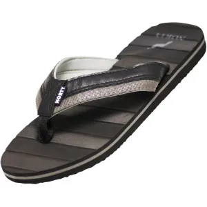 Mens Flip Flop Sandal Black/Grey2