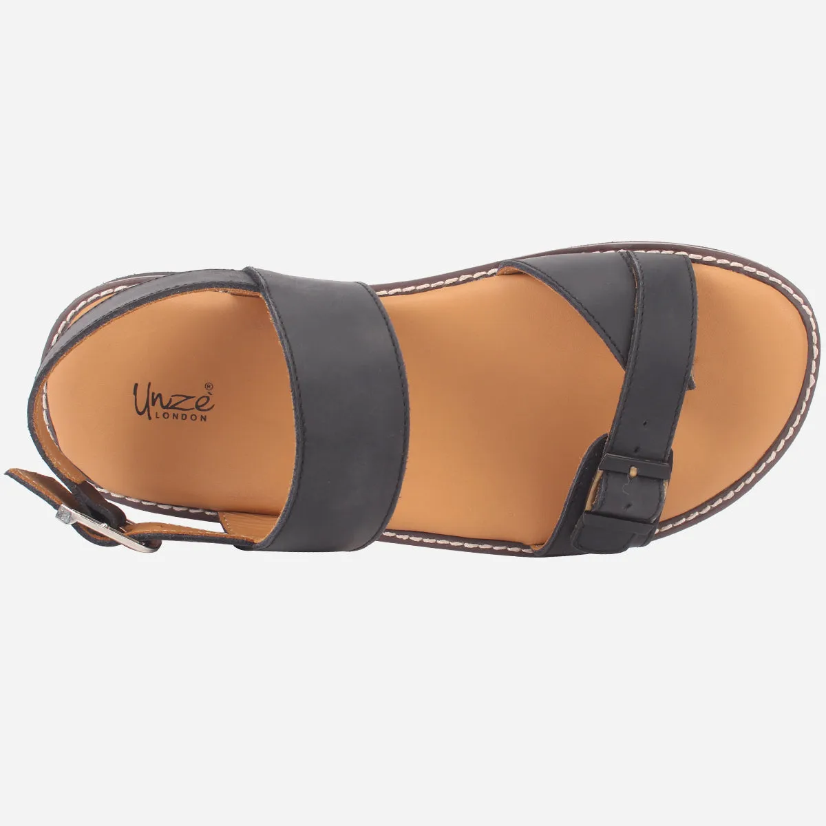 Mens "EHA" Leather Comfort Sandals