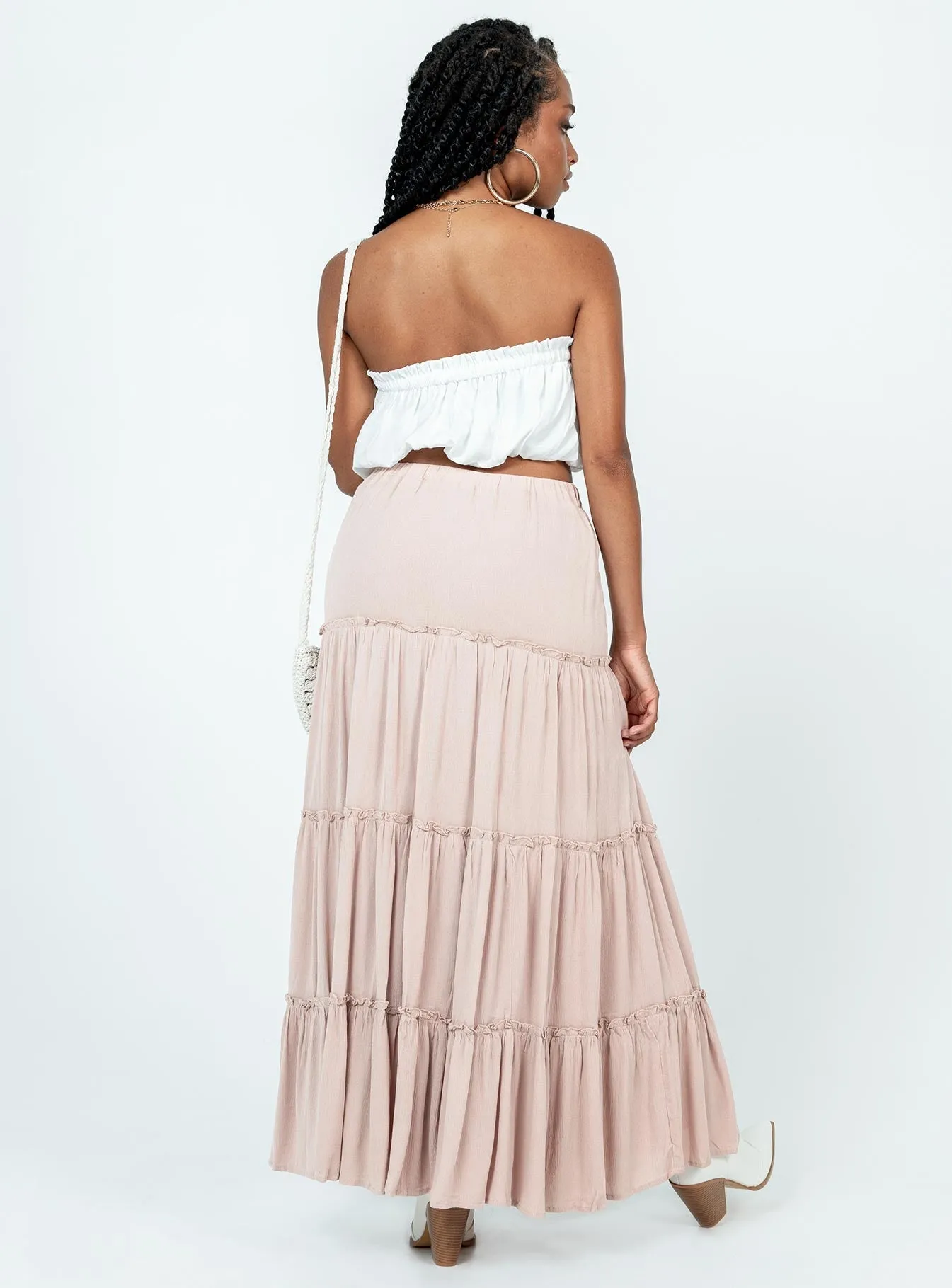 Miriah Maxi Skirt Beige