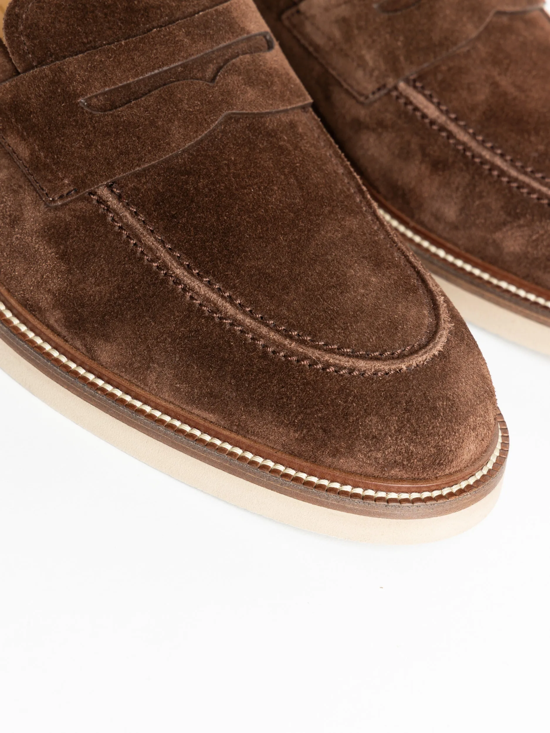 Mustang Brown Suede Loafers