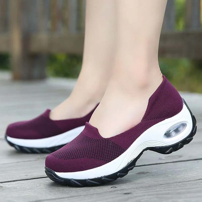 OCW Women Breathable Slip On Sneakers Comfortable Shoes