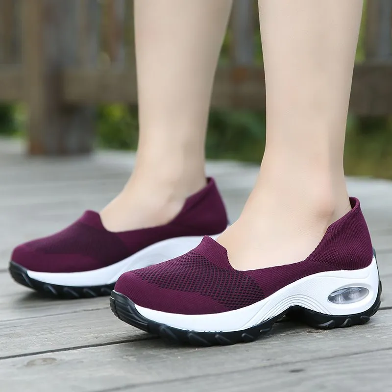 OCW Women Breathable Slip On Sneakers Comfortable Shoes