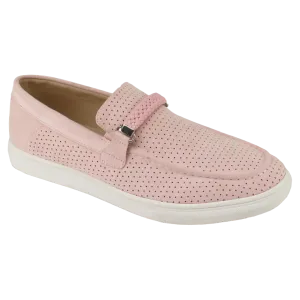 Pink suede Men’s Loafer Slip-On summer shoes