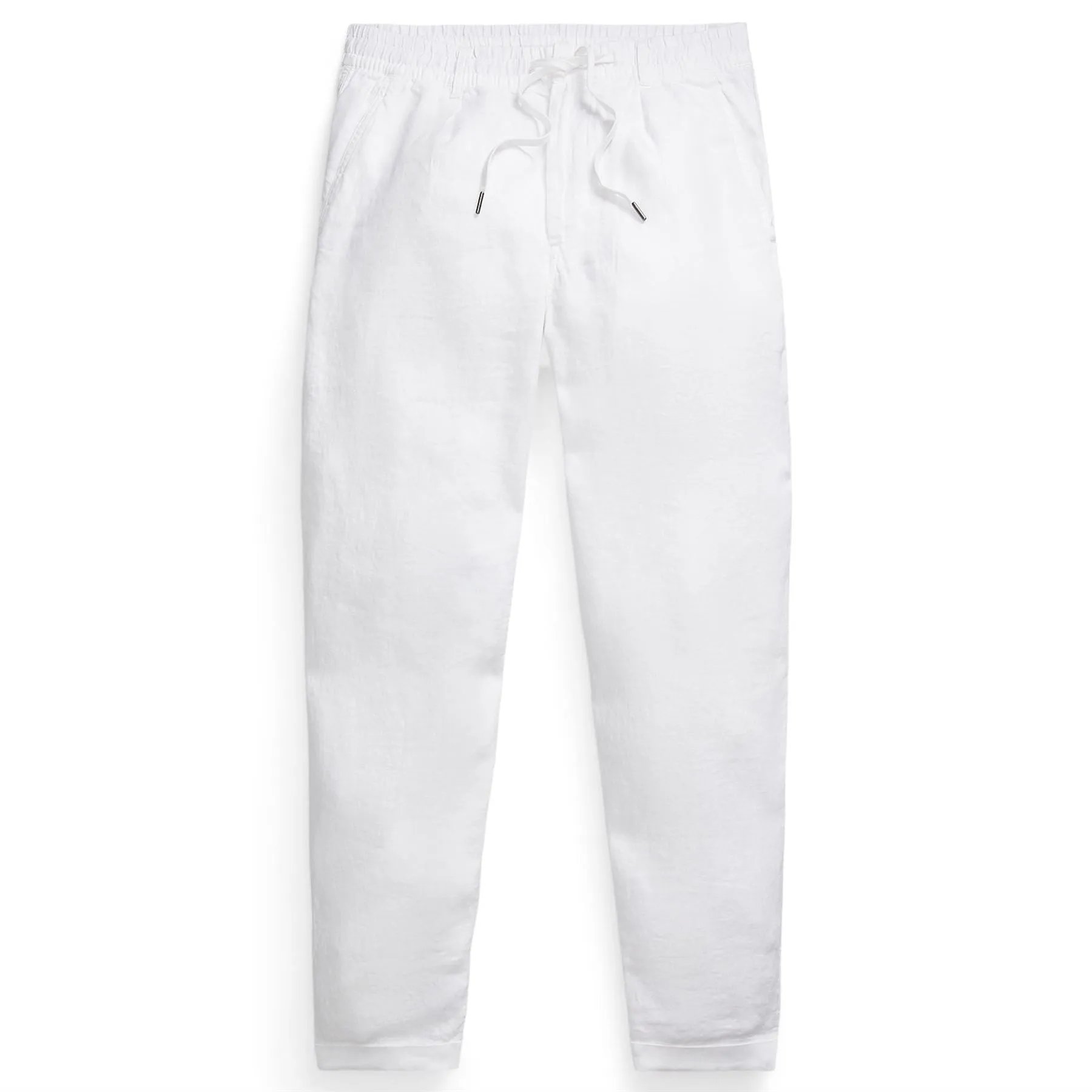 Polo Prepster Slim Tapered Linen Pants White - AW24