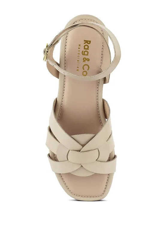 RAG & Co. ASHTON Flat Ankle Strap Sandals