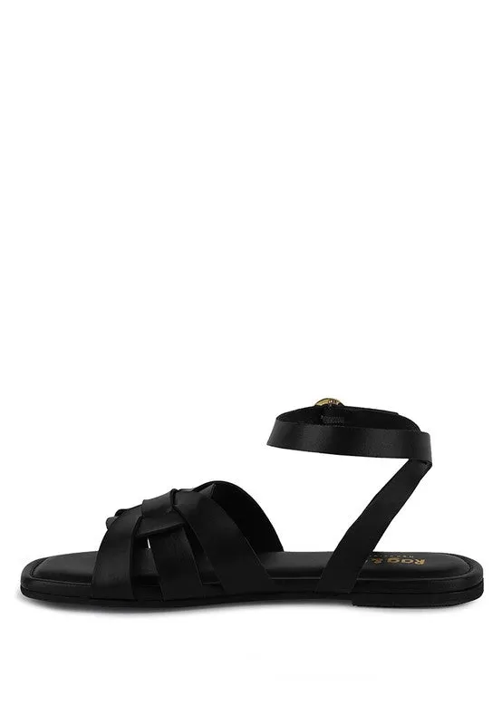 RAG & Co. ASHTON Flat Ankle Strap Sandals