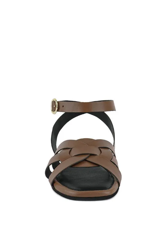 RAG & Co. ASHTON Flat Ankle Strap Sandals