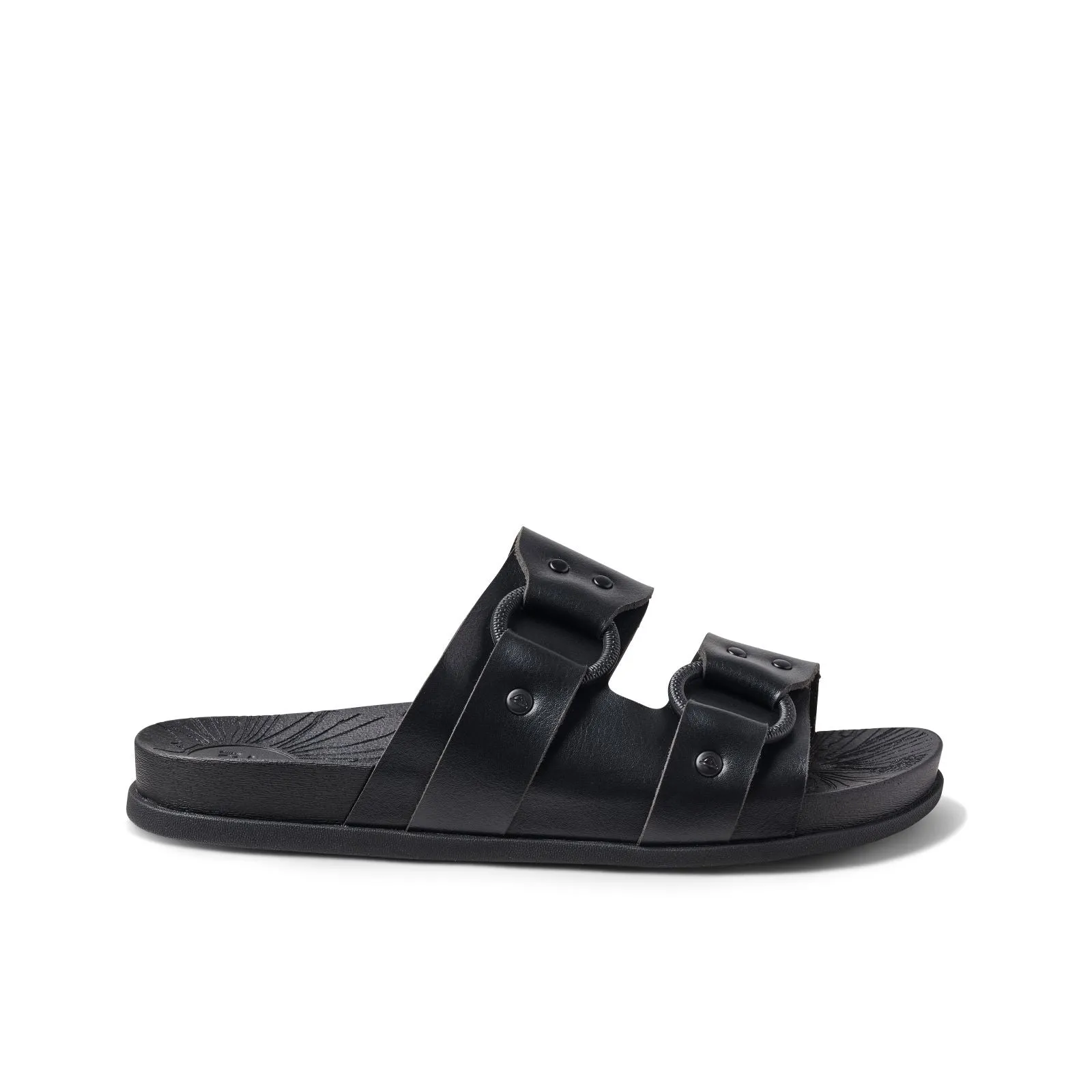 Reef Womens Cushion Vera Cruz Vegan Leather Slide Sandals