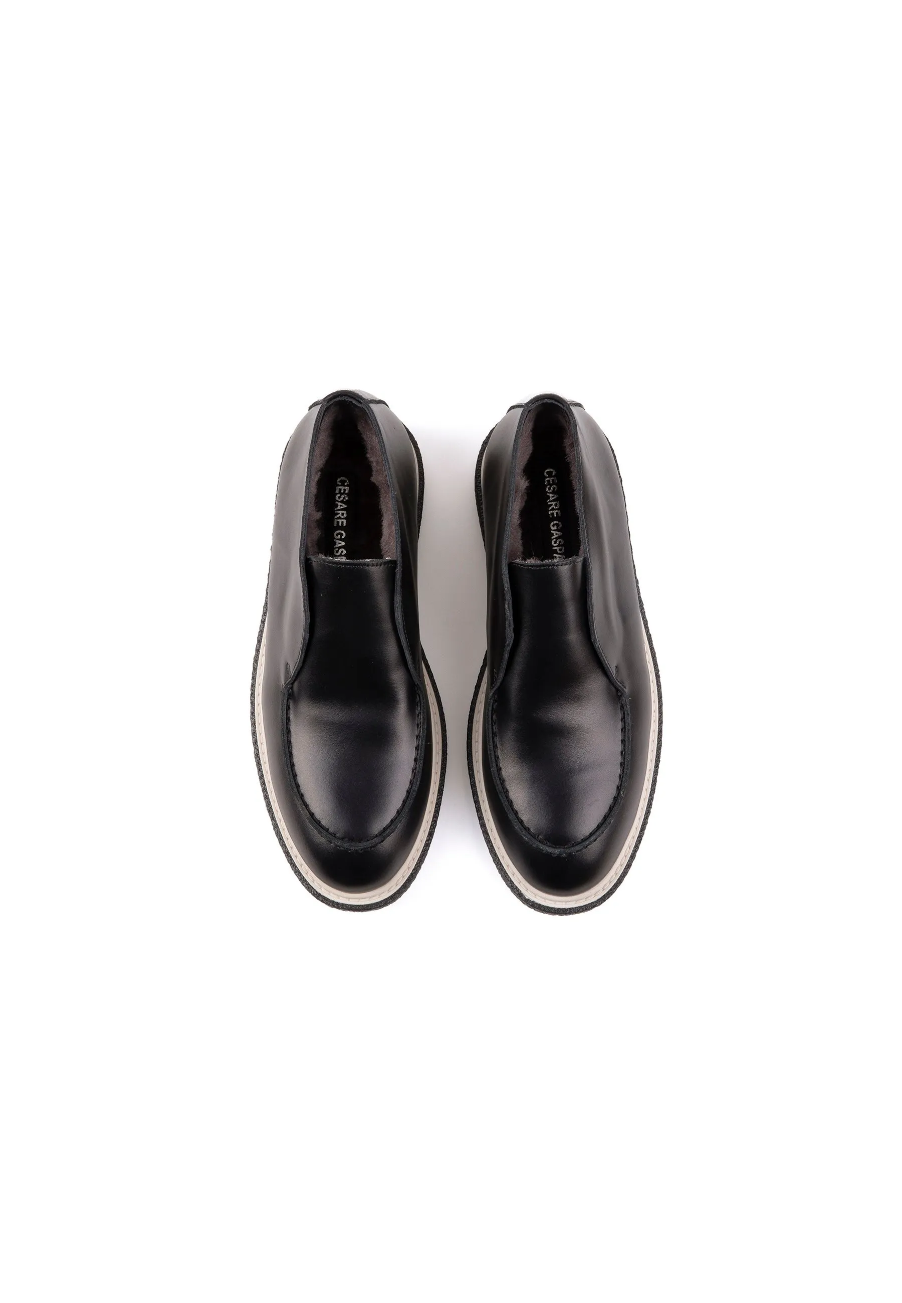 Slip-On Loafers - Black