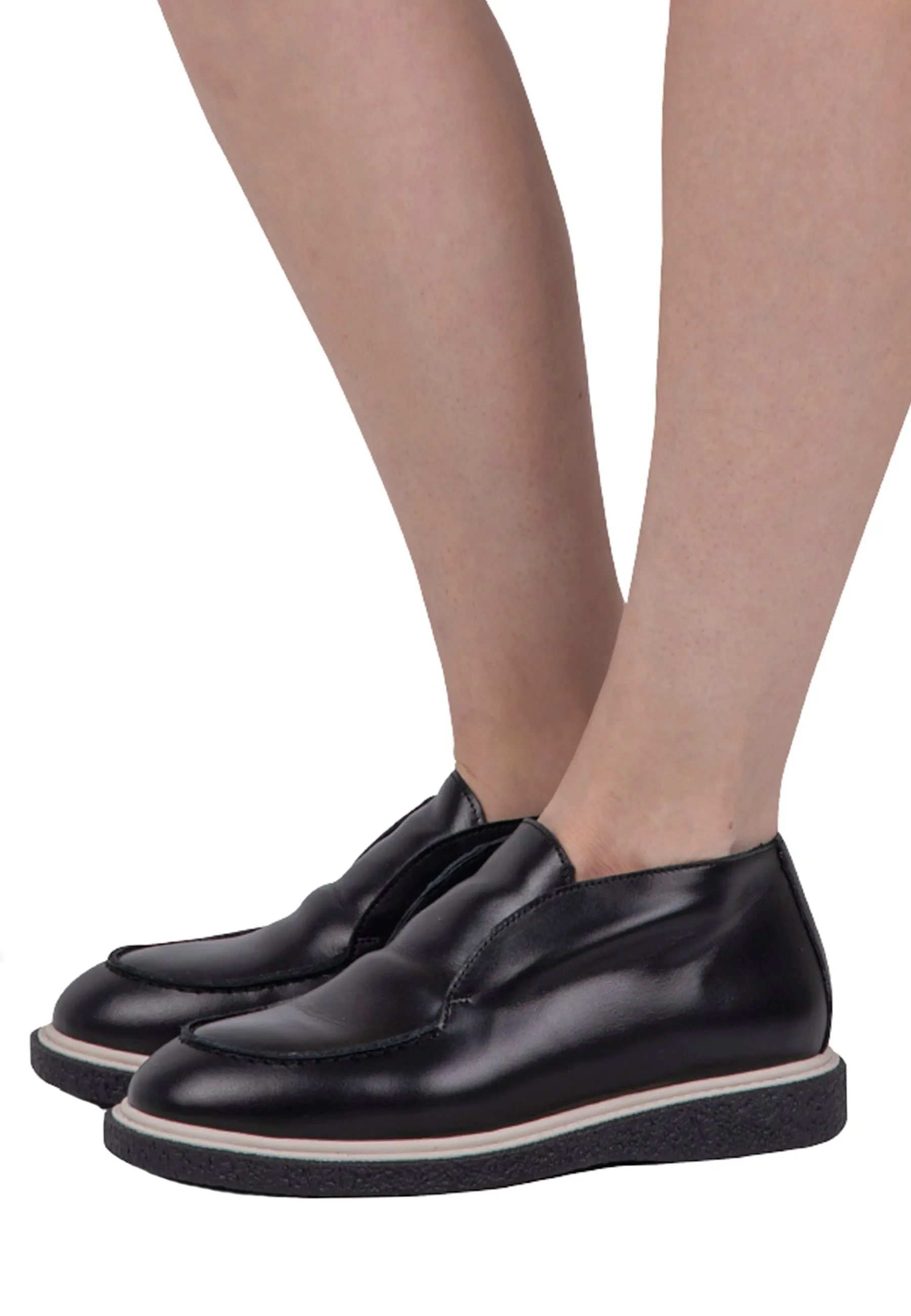 Slip-On Loafers - Black