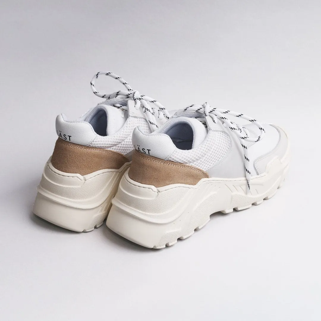 Sprint Mesh White Chunky Sneakers