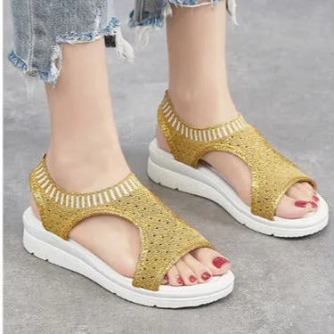 Summer Breathable Comfort Mesh Platform Sandals