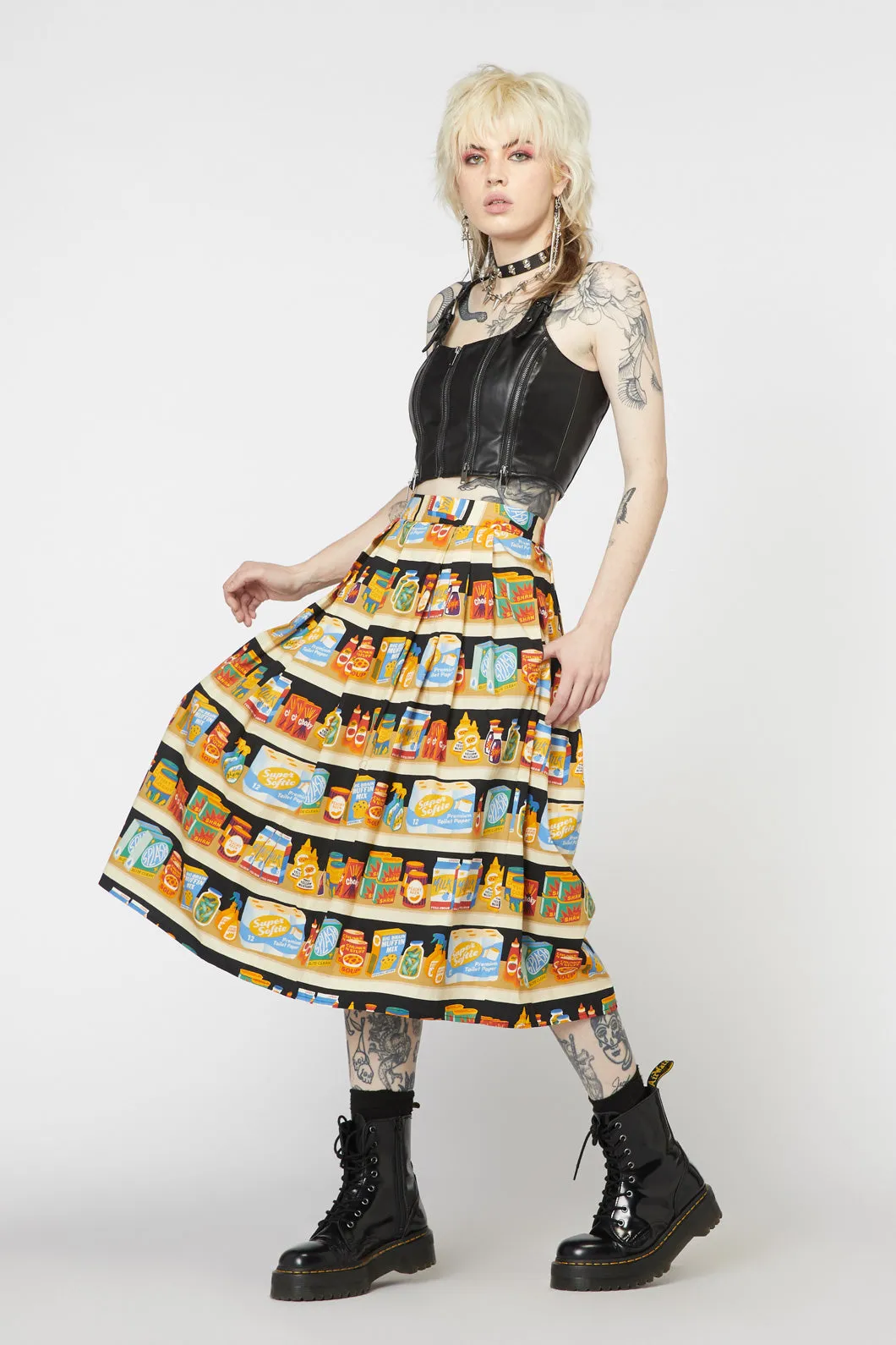 Supermarket Cotton Skirt