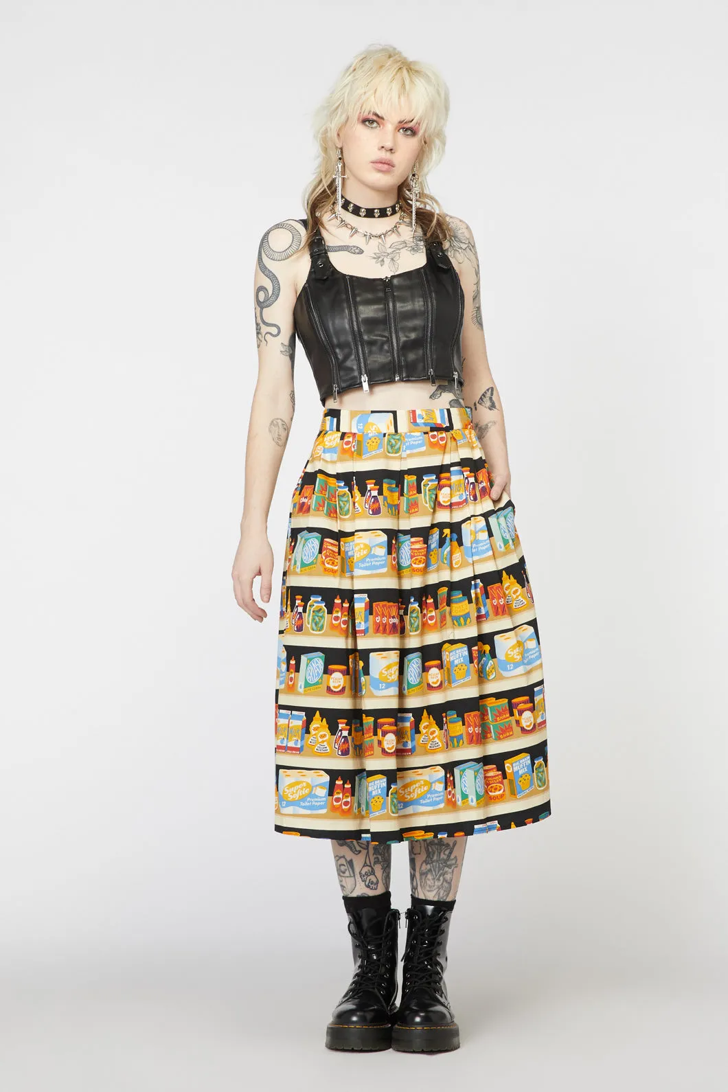 Supermarket Cotton Skirt