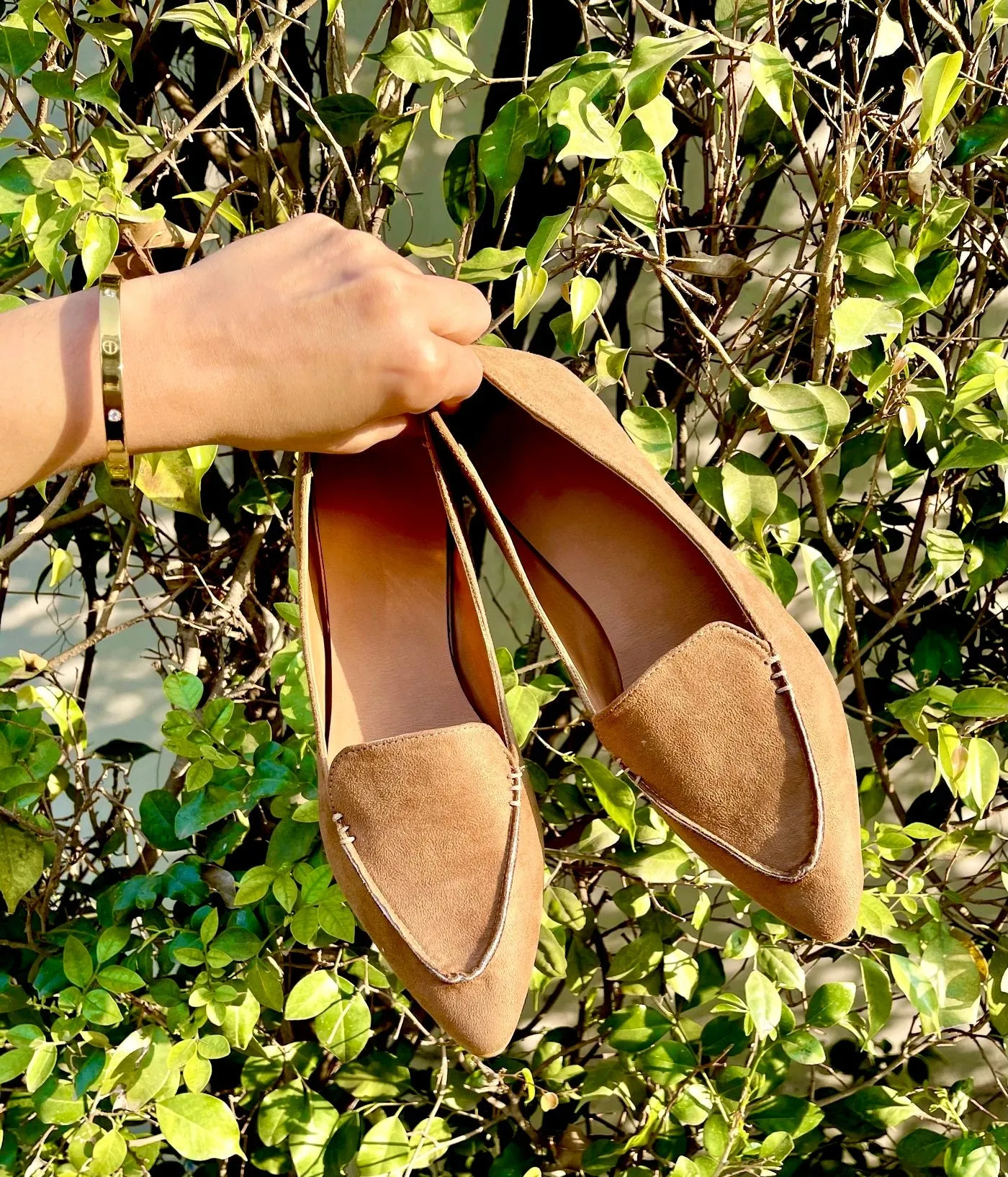 Tan Suede Loafers