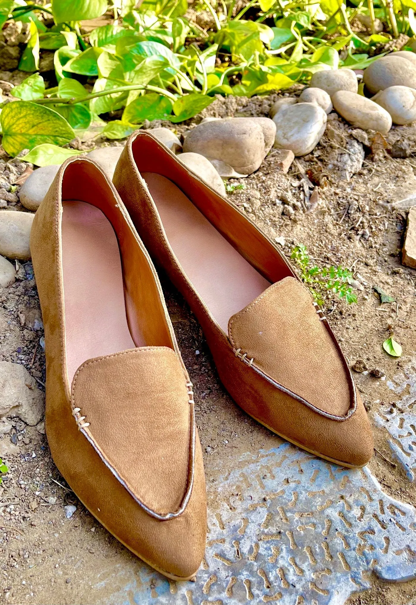 Tan Suede Loafers