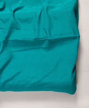 Teal Plain Dobby Rayon Fabric