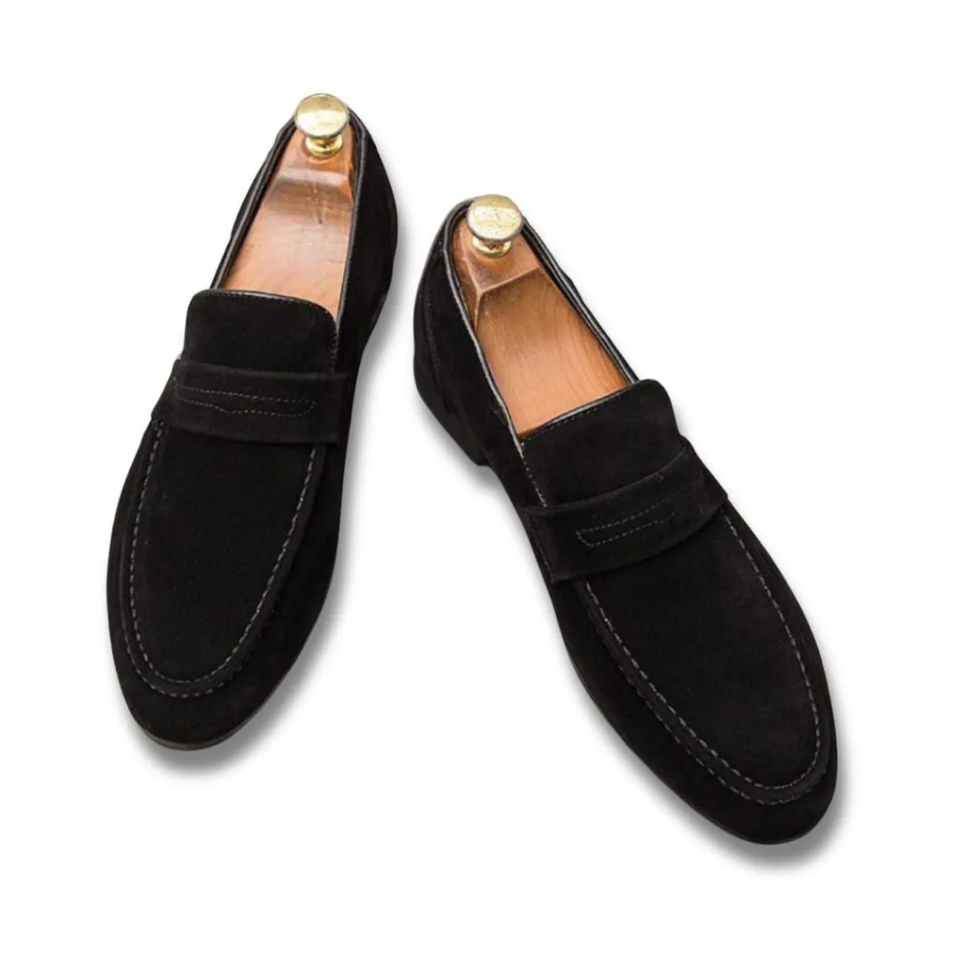 The Men's Room Suede Strap Loafers