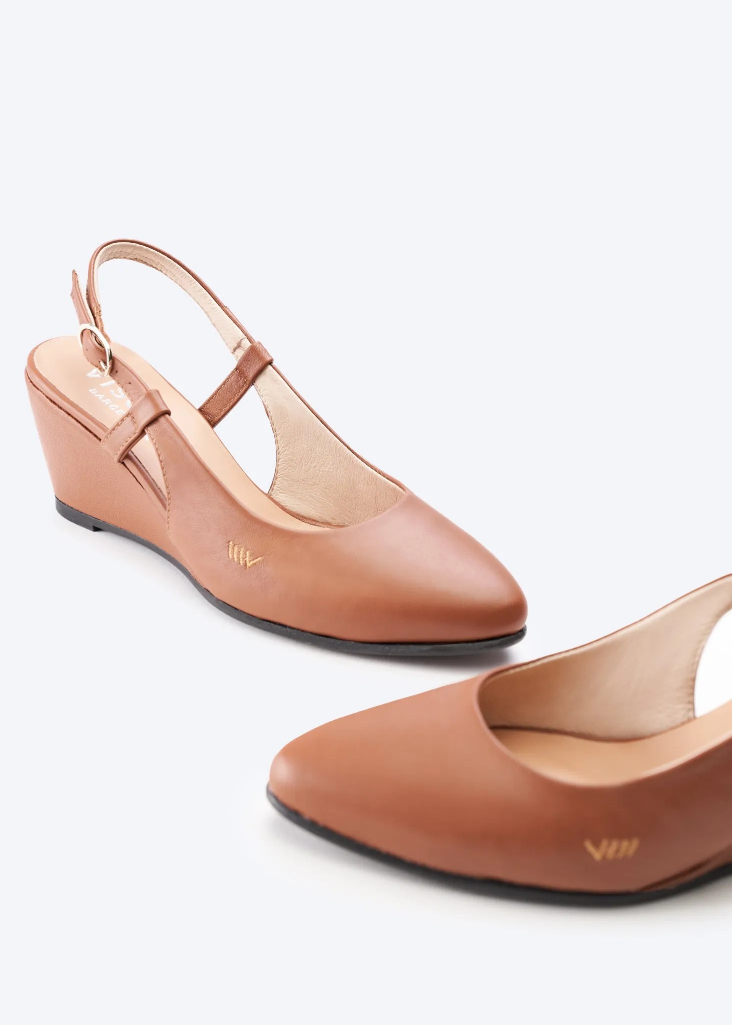 Tivoli Leather Wedges