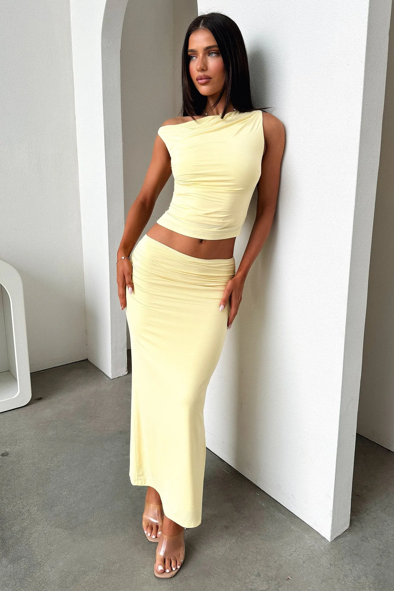 Vamika Maxi Skirt - Yellow